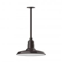  STA183-51-W14-L13 - Warehouse 14" LED Pendant, stem mount