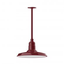  STA183-55-W14-L13 - Warehouse 14" LED Pendant, stem mount