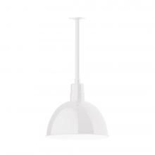 Montclair Light Works STB117-44-L13 - Deep Bowl 16" LED Pendant, stem mount