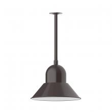 Montclair Light Works STB125-51 - 16" Prima, stem mount with canopy, Architectural Bronze