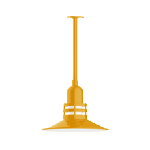 Montclair Light Works STB149-21 - 16" Atomic shade, stem mount pendant with canopy, Bright Yellow