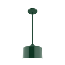 Montclair Light Works STG419-42 - 8.5" Julia Stem Hung Pendant, Forest Green