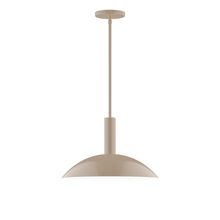 Montclair Light Works STGX476-18 - 16" Glow Stem Hung Pendant, Clay