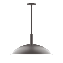 Montclair Light Works STGX477-57 - 24" Glow Stem Hung Pendant, Bronze Matte