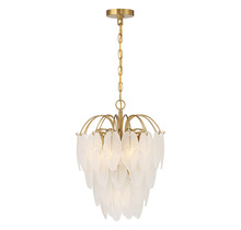  1-3507-5-322 - Boa 5-Light Chandelier in Warm Brass by Breegan Jane