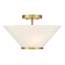 Savoy House 6-4012-3-322 - Blair 3-Light Convertible Semi-Flush or Pendant in Warm Brass