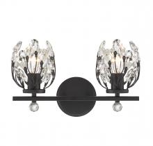  8-6601-2-BK - Moreno 2-Light Bathroom Vanity Light in Matte Black