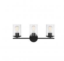  8-8020-3-BK - Marshall 3-Light Bathroom Vanity Light in 
Matte Black