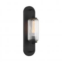  9-3024-1-BK - Holton 1-Light Wall Sconce in Matte Black