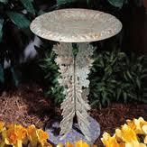  00180 - OAKLEAF BIRDBATH & PEDESTAL OIL RUBBED BRONZE