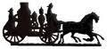 Whitehall 03058 - 30" FIRE WAGON WEATHER VANE ROOFTOP BLACK