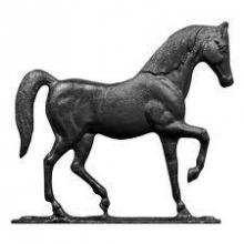 Whitehall 03077 - 30" HORSE WEATHERVANE ROOFTOP BLACK