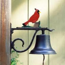  04018 - LARGE BELL WITH CARDINAL COLOR