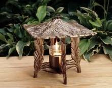  30066 - PINECONE TWILIGHT LANTERN OIL RUBBED BRONZE