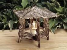  30340 - PINECONE TWILIGHT LANTERN FRENCH BRONZE