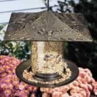 Whitehall 30528 - 12" OAKLEAF TUBE FEEDER OIL RUBBED BRONZE