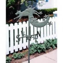 Whitehall 45118 - COW OVER MOON GARDEN WEATHERVANE VERDIGRIS