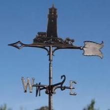 Whitehall 65355 - 30" LIGHTHOUSE WEATHERVANE GARDEN BLACK