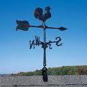 Whitehall 65367 - 30" ROOSTER WEATHERVANE GARDEN BLACK