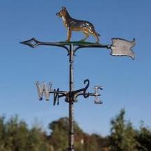  65419 - 30" GERMAN SHEPHERD WEATHERVANE GARDEN COLOR