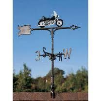 Whitehall 65434 - 30" MOTORCYCLE WEATHERVANE GARDEN COLOR