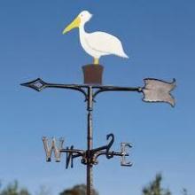  65437 - 30" PELICAN WEATHERVANE GARDEN COLOR