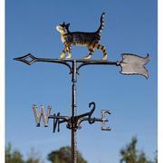  65443 - 30" CAT STANDING WEATHERVANE GARDEN COLOR