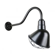  H-QSN18112-SA-91/QSNHL-A-91/QSNWGR-12-91 - 12" Gooseneck Light Angle Shade, QSNHL-A Arm, Wire Guard Accessory