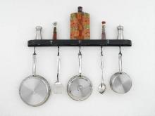  H-13-34Y-B-BK01/A-SIL - POT RACK COLLECTION