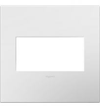  AWP2GWHW10 - Adorne® Gloss White-on-White Two-Gang Screwless Wall Plate with Microban®