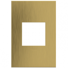  AWC1G2BSB4 - adorne® Brushed Satin Brass One-Gang Screwless Wall Plate