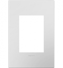  AWP1G3PW4 - Adorne® Powder White One-Gang-Plus Screwless Wall Plate with Microban®