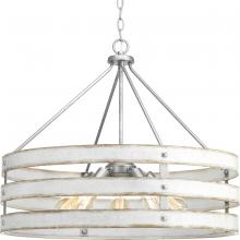  P500090-141 - Gulliver Collection Five-Light Galvanized Finish Coastal Pendant Light