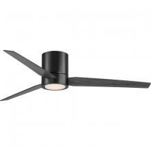  P2588-31M30K - Braden 56" Integrated LED Indoor Matte Black Mid-Century Modern Ceiling Fan with Light Kit and W