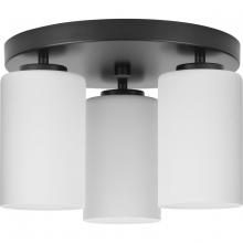  P350238-31M - Cofield Collection 12 in. Three-Light Matte Black Transitional Flush Mount