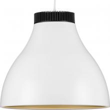  P500373-028-30 - Radian LED Collection Modern Satin White Metal Pendant