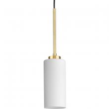  P500404-163 - Cofield Collection One-Light Vintage Brass Transitional Pendant