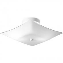  P4961-30 - 12" Square Glass Two-Light Close-to-Ceiling