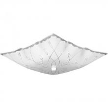  P4962-30 - 12" Decorative Square Glass Two-Light Close-to-Ceiling