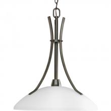  P5112-20 - Wisten Collection One-Light Antique Bronze Etched Glass Modern Pendant Light