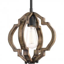  P5318-71 - Spicewood Collection One-Light Gilded Iron Farmhouse Mini-Pendant Light