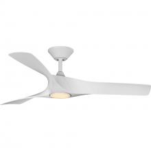  P250060-028-30 - Ryne Collection 52" 3-Blade Matte White LED Transitional Indoor/Outdoor DC Ceiling Fan