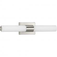  P300150-009-30 - Blanco LED Collection 22" Brushed Nickel Etched White Glass Modern Bath Vanity Light