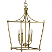  P500214-109 - Parkhurst Collection Brushed Bronze Four-Light Foyer