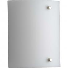  P710102-060-30 - Curve LED One-Light White Opal Acrylic Modern Style Wall Sconce Light