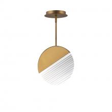  PD-25410-30-AB - Crescent Mini Pendant Light