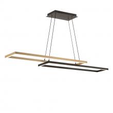  PD-81442-30-BK/AB - Double Entendre Linear Pendant