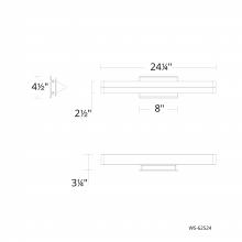  WS-62524-35-BN - Boulevard Bath & Wall Sconce