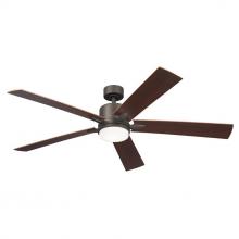Kichler 330060OZ - 60" Lucian Elite XL 5 Blade Indoor Ceiling Fan with Etched Cased Opal Glass