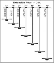  360006WSP - Fan Down Rod 72 Inch